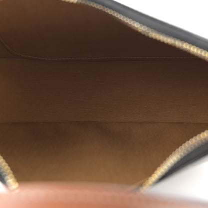 Celine Canvas Calfskin Camouflage Ava Logo Triomphe Shoulder Bag Khaki 5 of 10