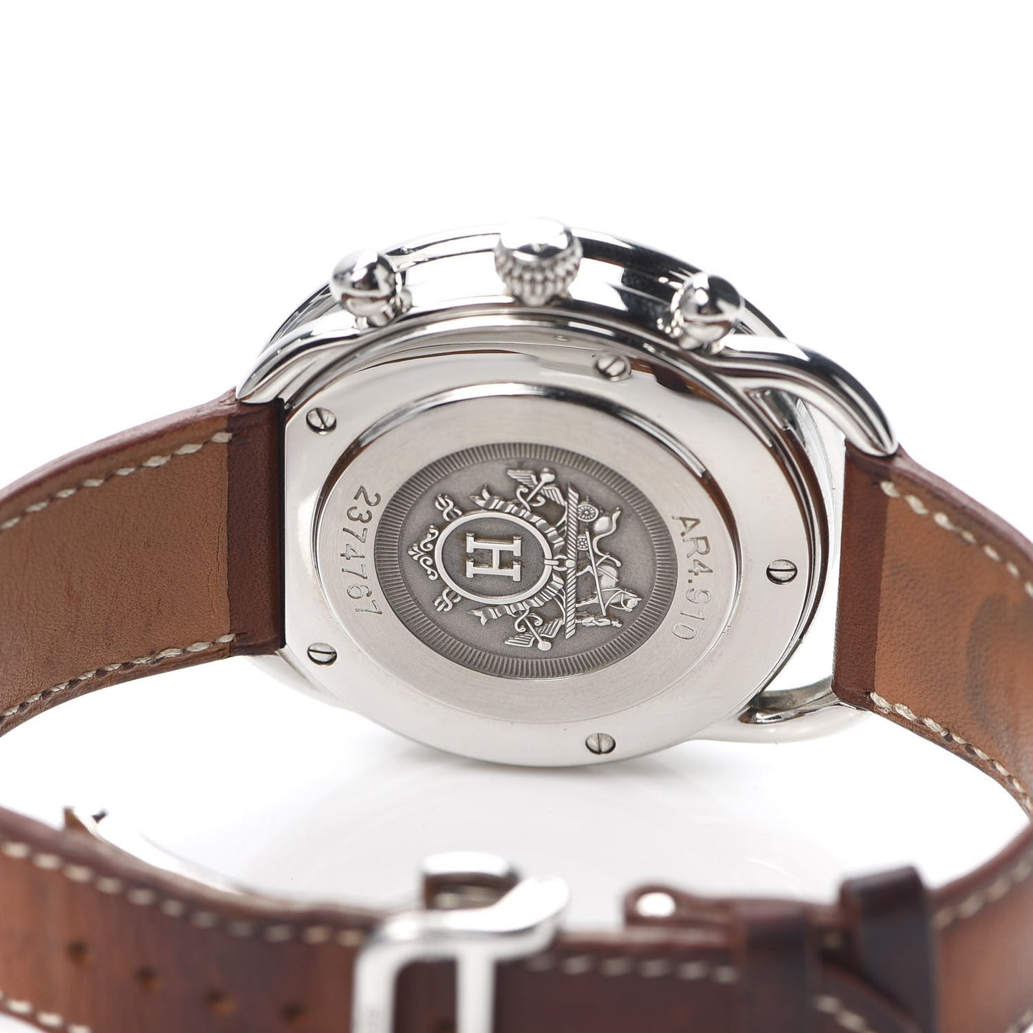 Stainless Steel Barenia 43mm Arceau Automatic Watch Fauve