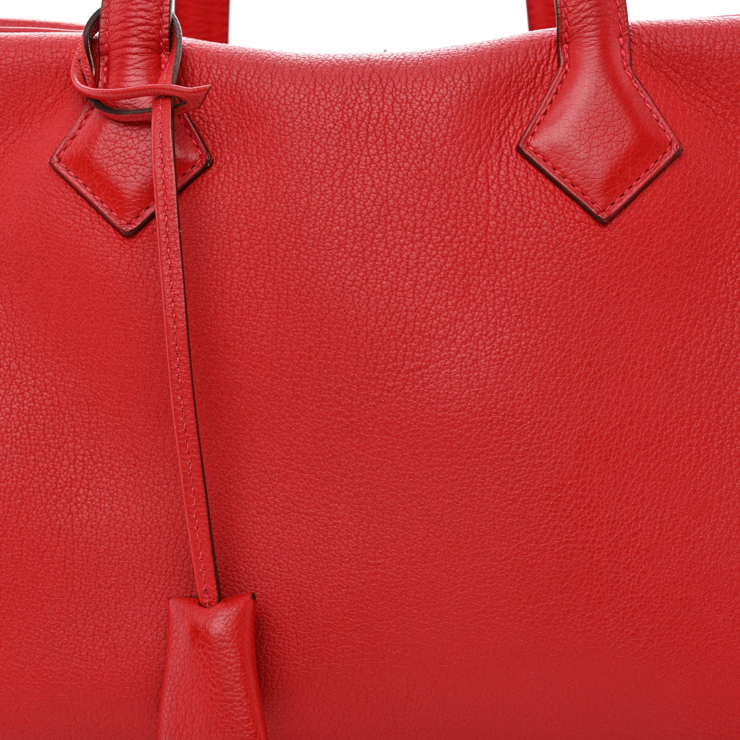 Hermes Taurillon Clemence Victoria 35 Rouge Casaque 8 of 10