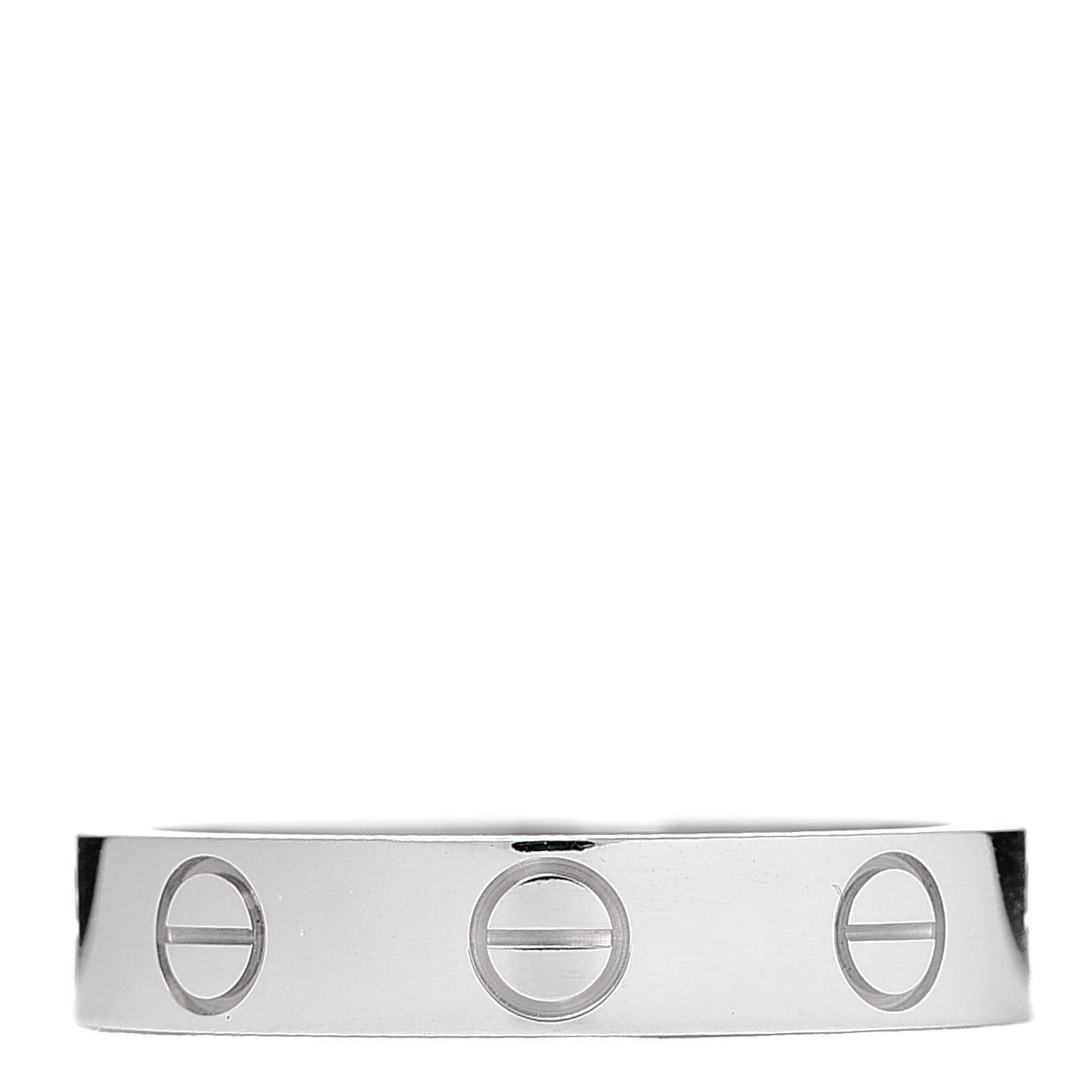 18K White Gold 3.5mm LOVE Wedding Band Ring 47 4