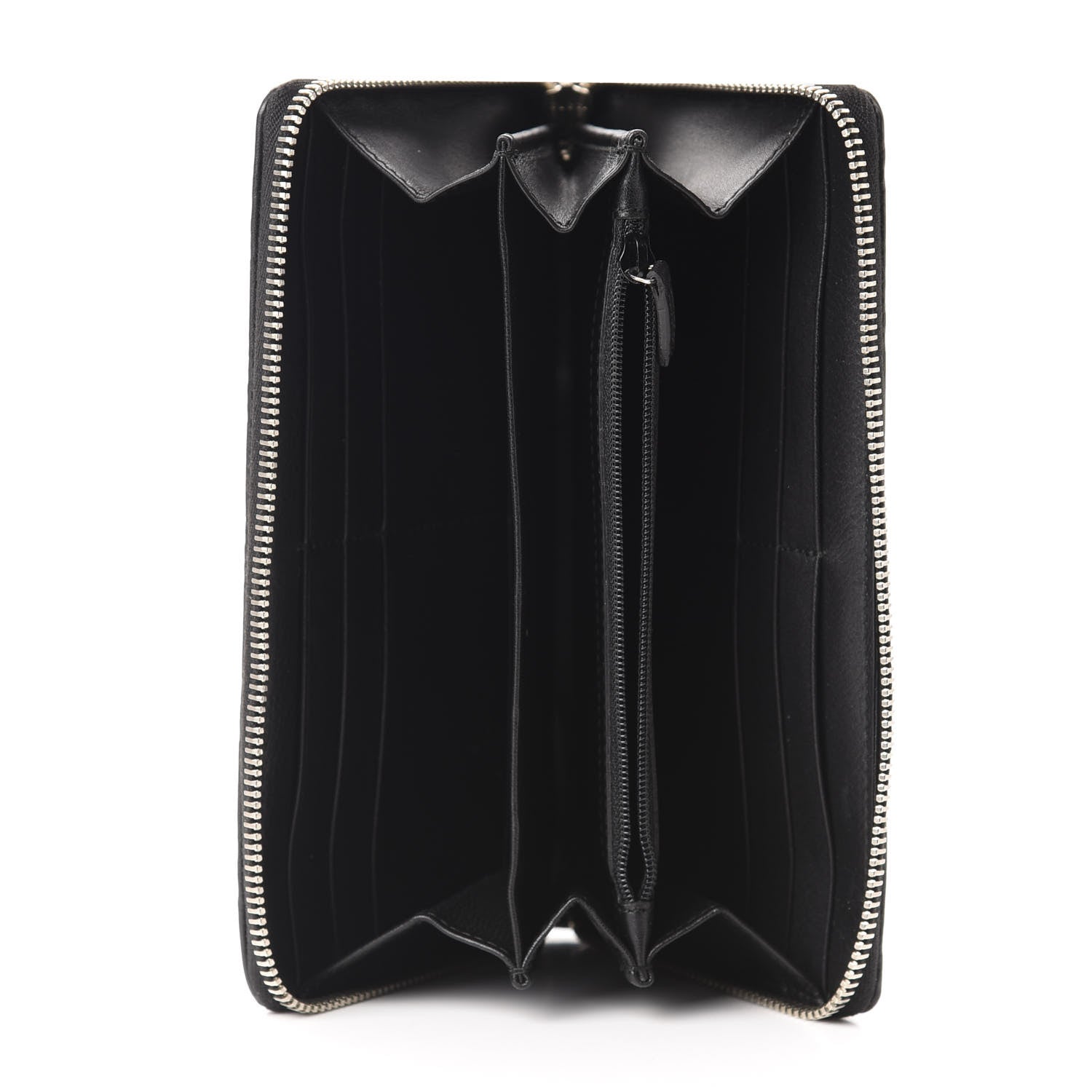 Gucci Guccissima Large Twins Zip Around Wallet Black 5 of 7