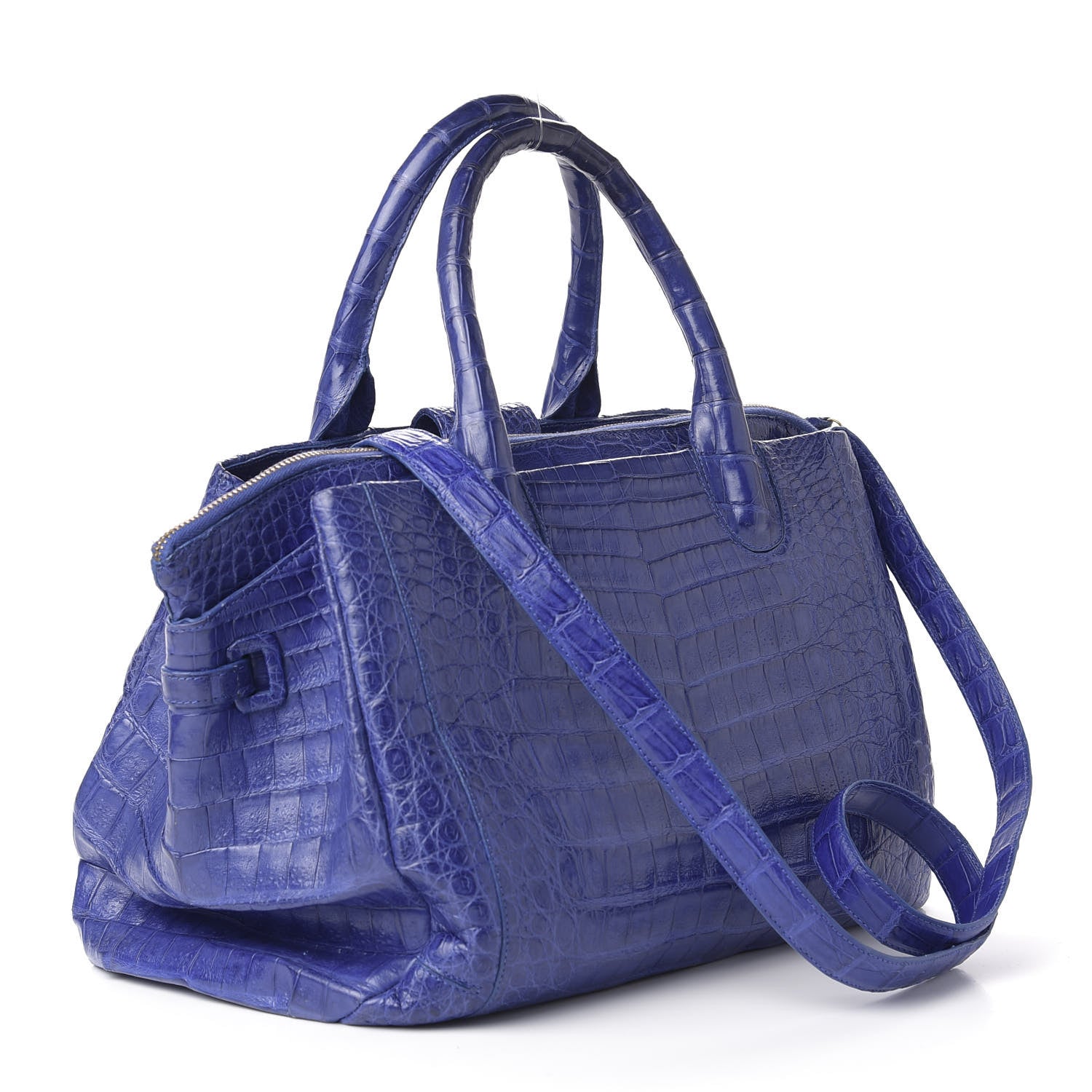 Nancy Gonzalez Crocodile Cristina Satchel Electric Blue 3 of 13