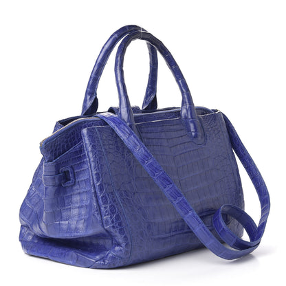 Nancy Gonzalez Crocodile Cristina Satchel Electric Blue 3 of 13