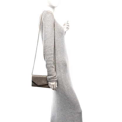 Jimmy Choo Dusty Glitter Emmie Clutch Platinum Ice 3 of 11