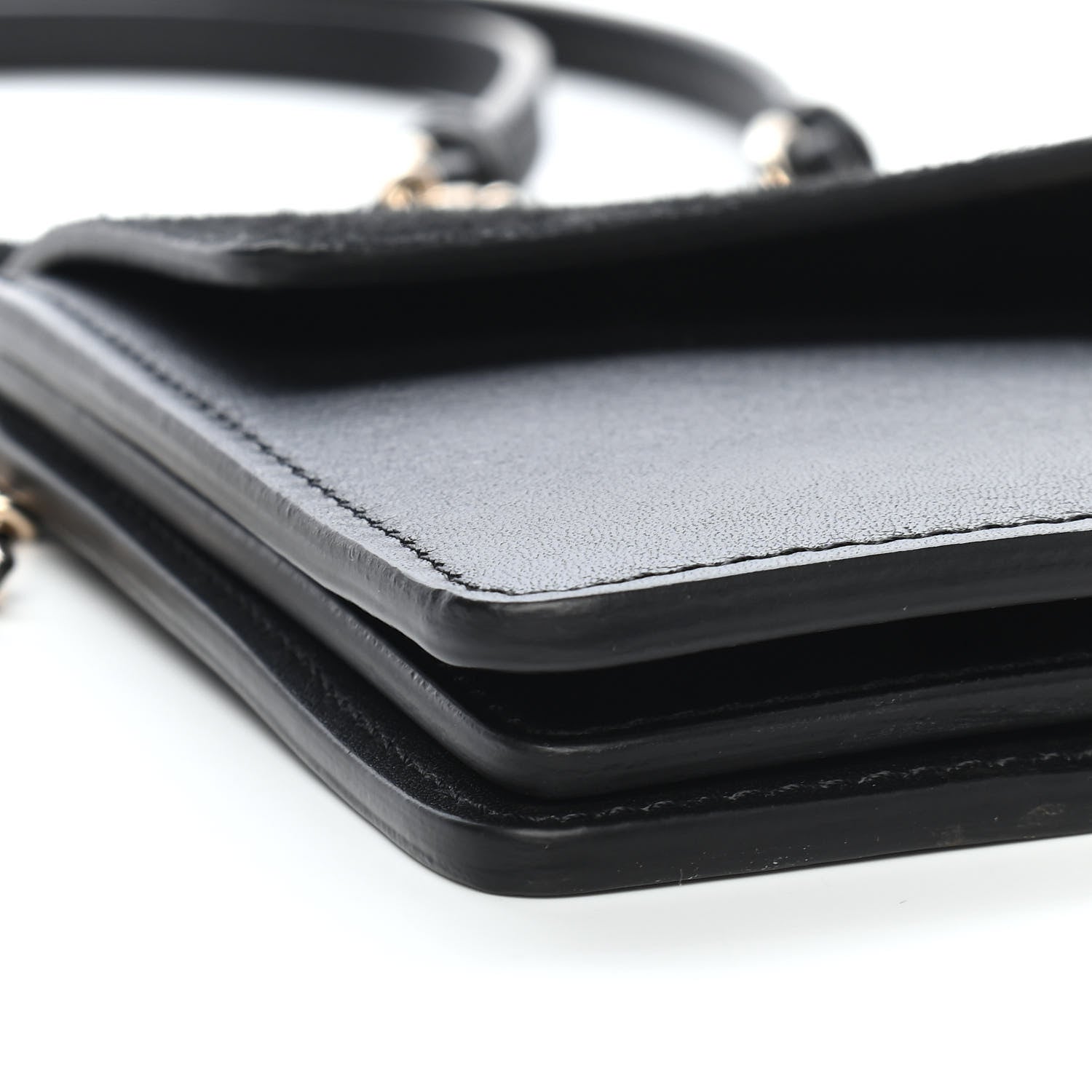 Chloe Calfskin Suede Mini Chain Faye Shoulder Bag Black 7 of 8