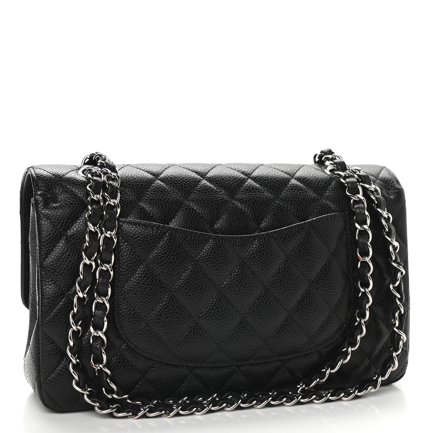 Chanel Caviar Quilted Medium Double Flap Black 3 of 9