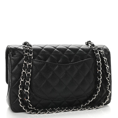 Chanel Caviar Quilted Medium Double Flap Black 3 of 9