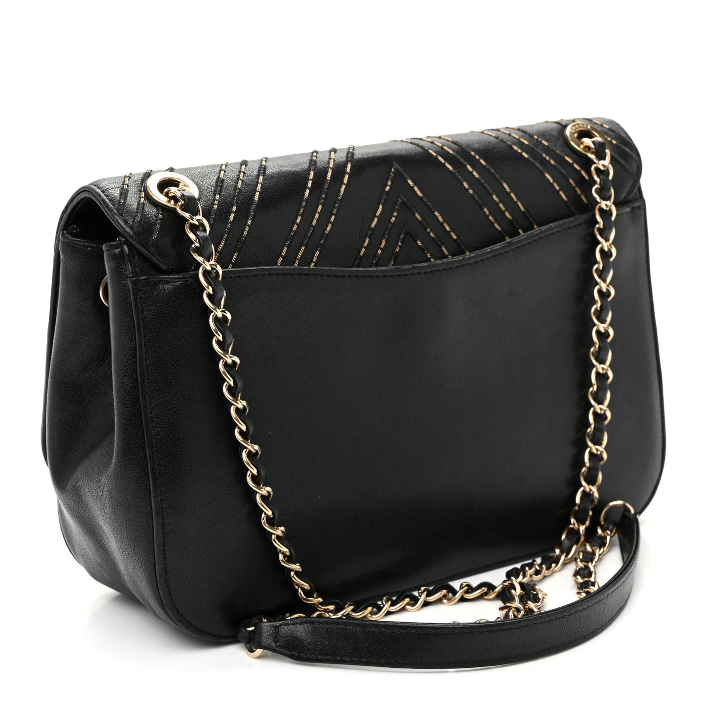 Sheepskin Chain CC Subtle Flap Black