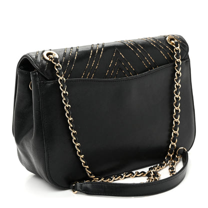 Chanel Sheepskin Chain CC Subtle Flap Black 3 of 10