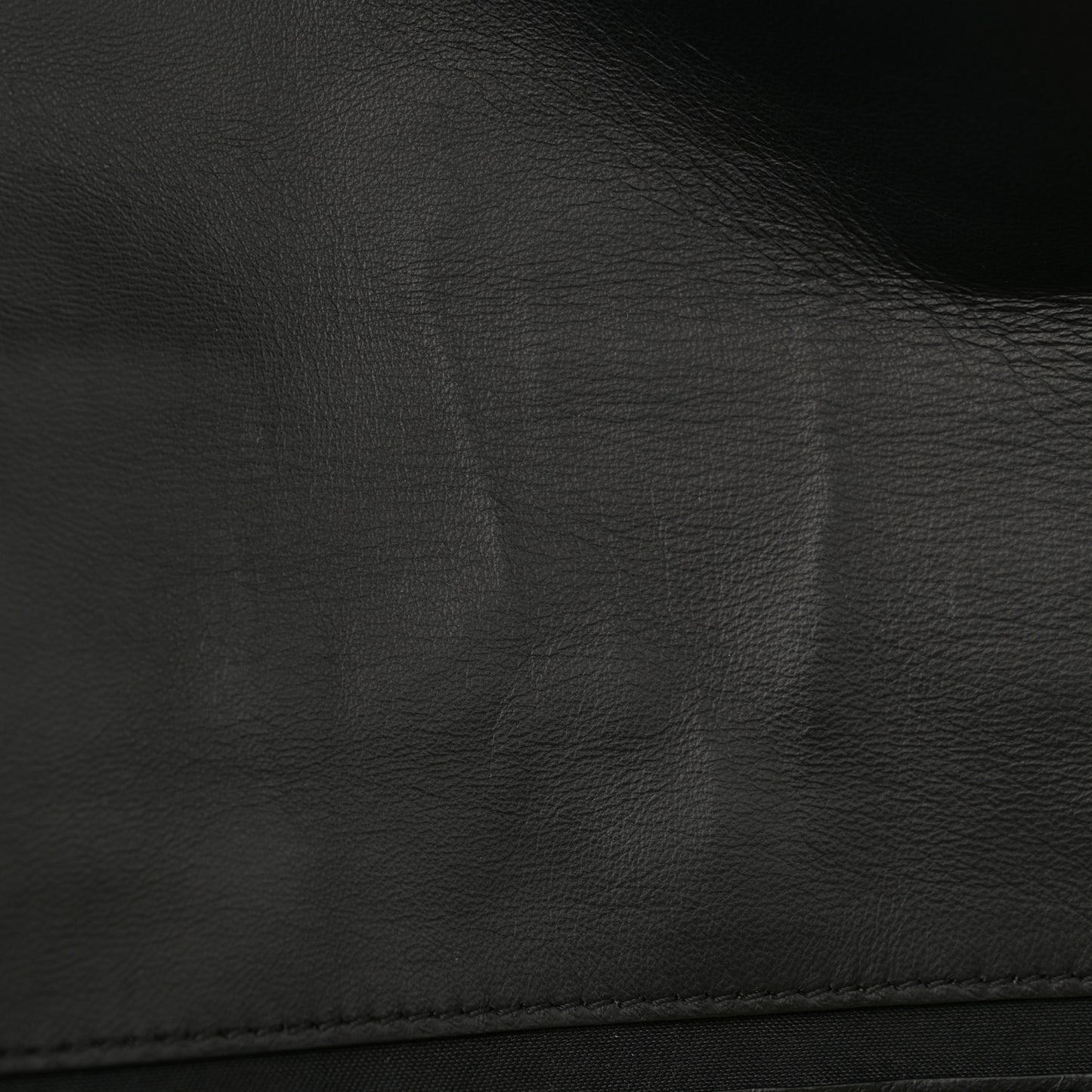 Nappa FF 1974 Embossed Large Baguette Black