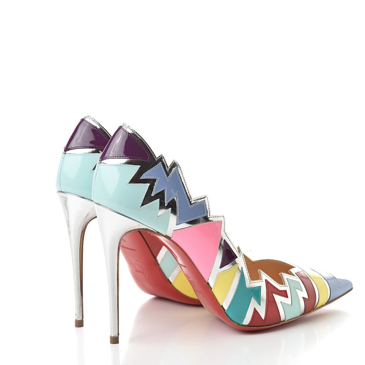 Christian Louboutin Specchio Patent Explotek 100 Pumps 40 Lavender 4 of 9