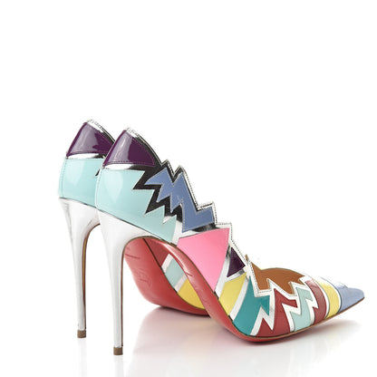 Christian Louboutin Specchio Patent Explotek 100 Pumps 40 Lavender 4 of 9