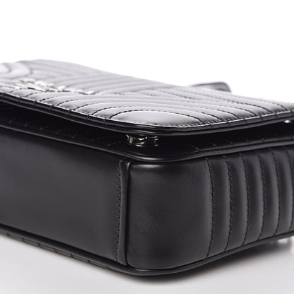 Prada Soft Calf Impunture Medium Diagramme Flap Black 8 of 9