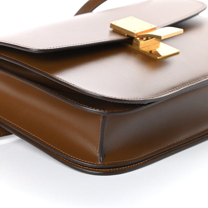 Celine Box Calfskin Medium Classic Box Flap Bag Camel 8 of 10