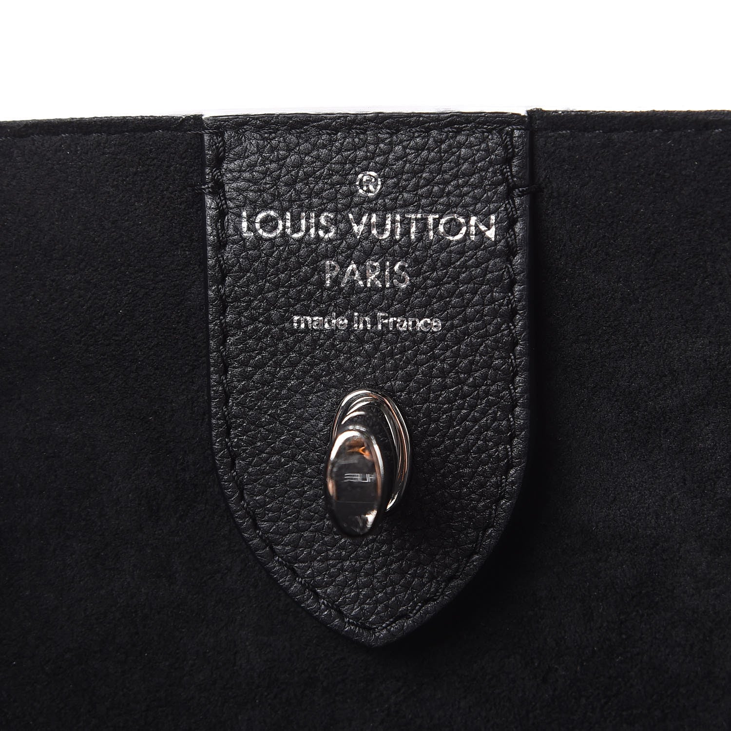 Louis Vuitton Calfskin Lockme Cabas Black 6 of 12