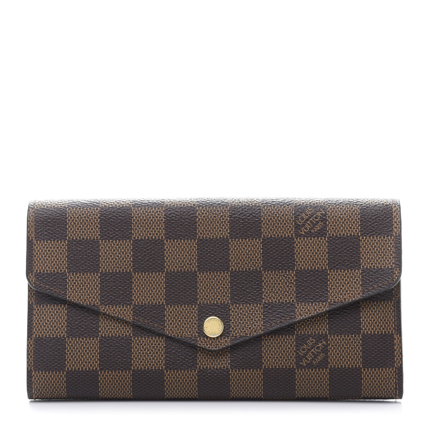 Louis Vuitton Damier Ebene Sarah Wallet NM 1 of 9