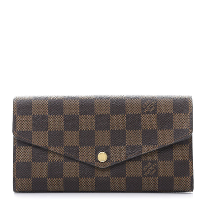 Louis Vuitton Damier Ebene Sarah Wallet NM 1 of 9