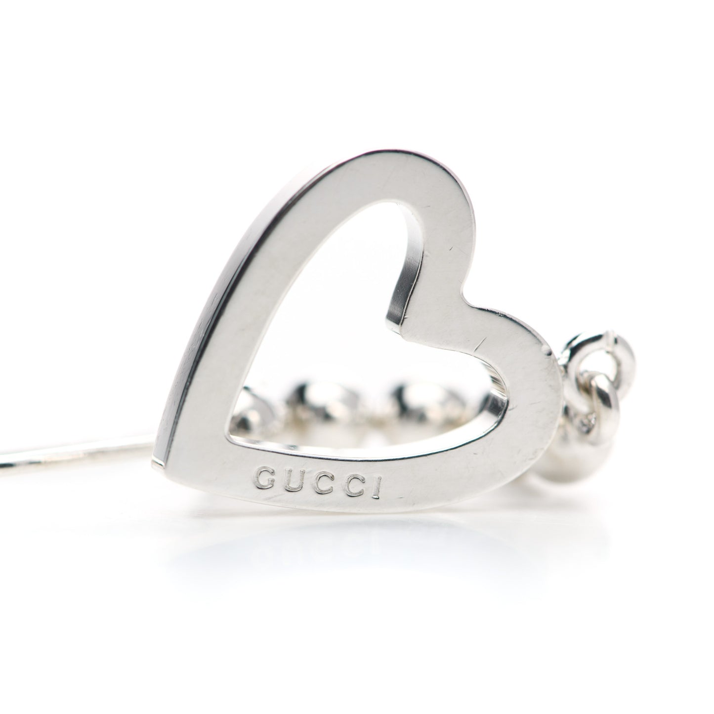 Sterling Silver Heart Drop Earrings