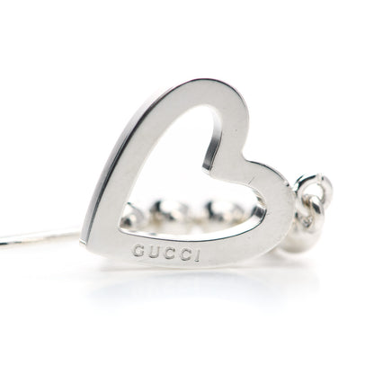 Gucci Sterling Silver Heart Drop Earrings 6 of 6