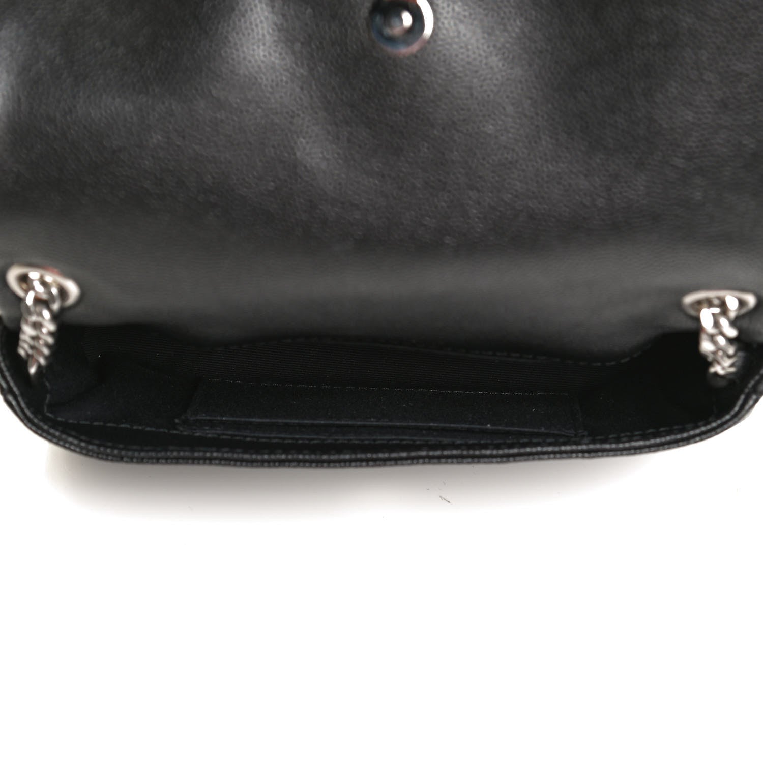 Saint Laurent Grain De Poudre Monogram Toy West Hollywood Fold-Over Bag Black 5 of 13