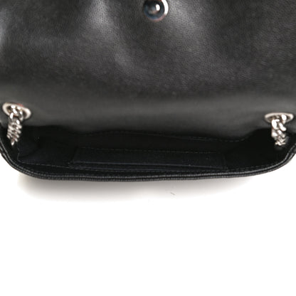 Saint Laurent Grain De Poudre Monogram Toy West Hollywood Fold-Over Bag Black 5 of 13