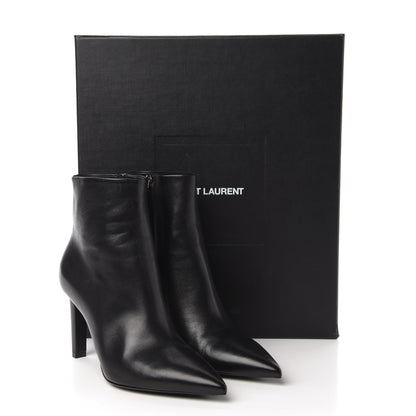 Saint Laurent Santiago Russo Kate 85 Zip Bootie 38 Black 9 of 9