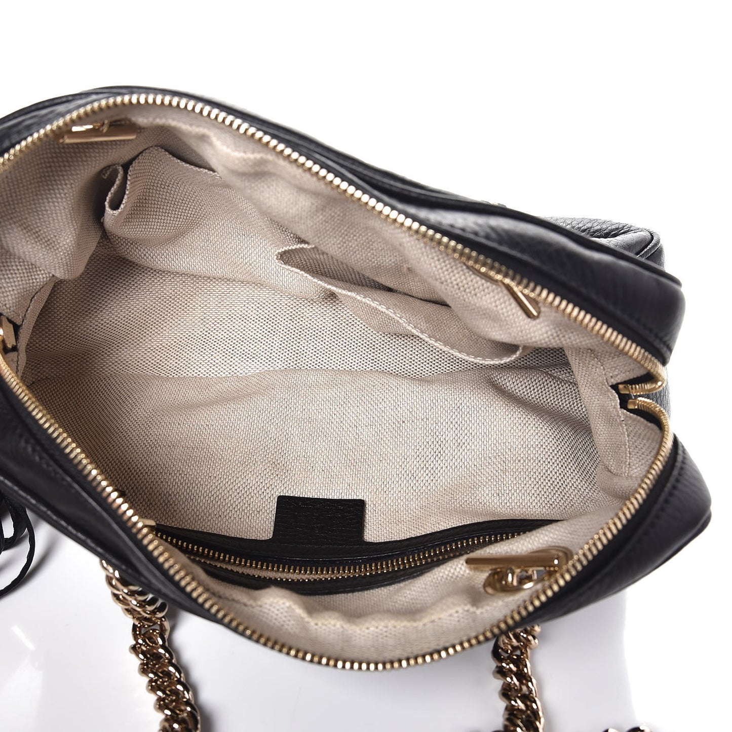 Pebbled Calfskin Small Soho Bowler Black