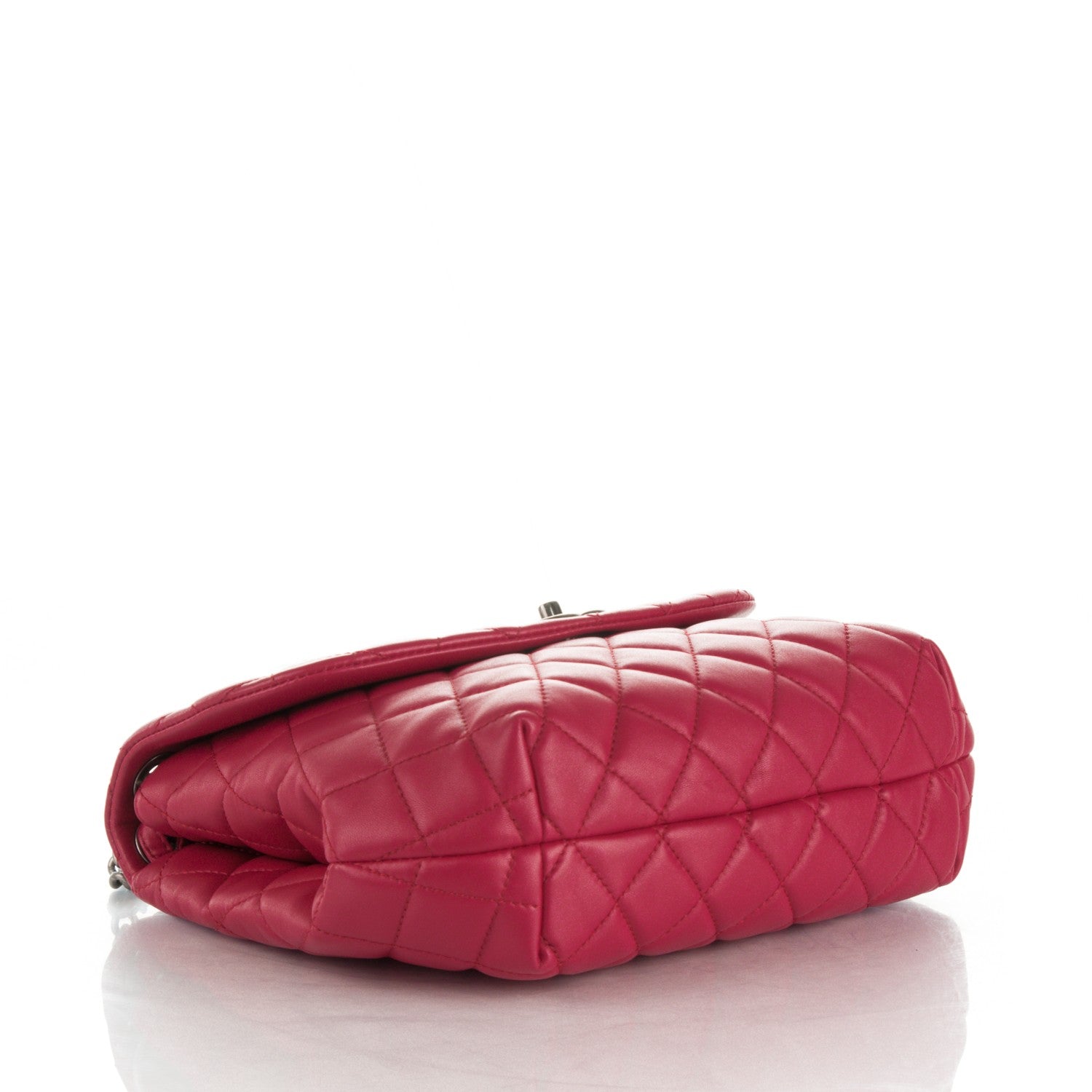 Chanel Lambskin Quilted Large Daily Supple Flap Dark Pink 5 of 9