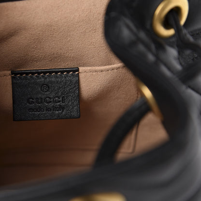 Gucci Calfskin Matelasse GG Marmont Flap Backpack Black 7 of 11