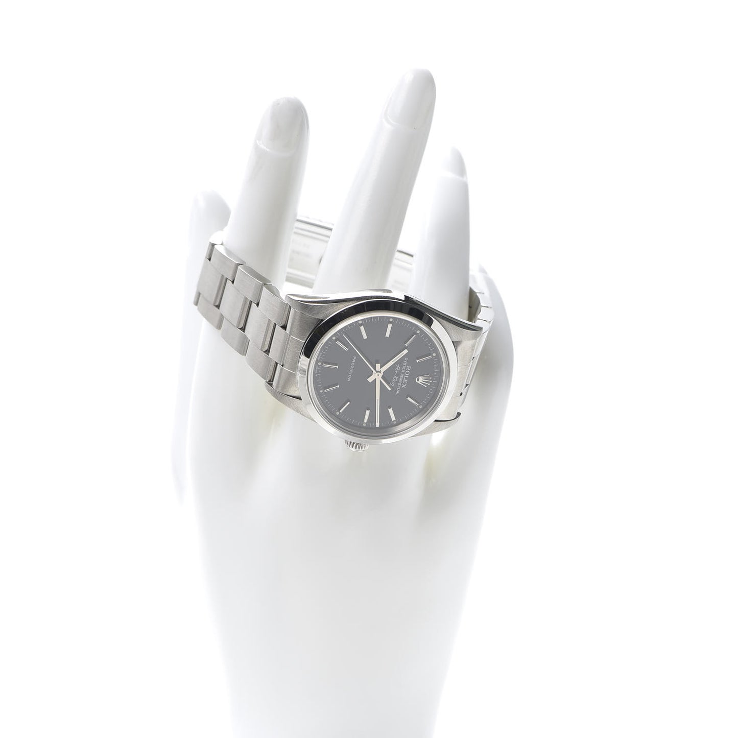 Stainless Steel 34mm Air-King Oyster Perpetual Precision Watch Black 14000