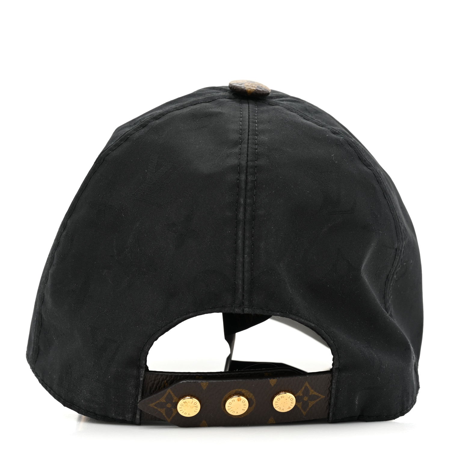 Louis Vuitton Polyester Silk Monogram LV Get Ready Cap M Black 5 of 9