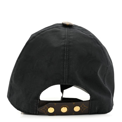 Louis Vuitton Polyester Silk Monogram LV Get Ready Cap M Black 5 of 9