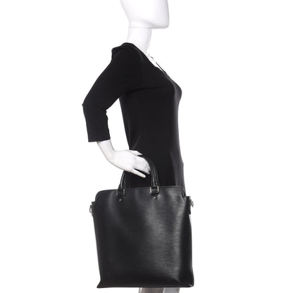 Louis Vuitton Epi Brooks Tote Black 2 of 9