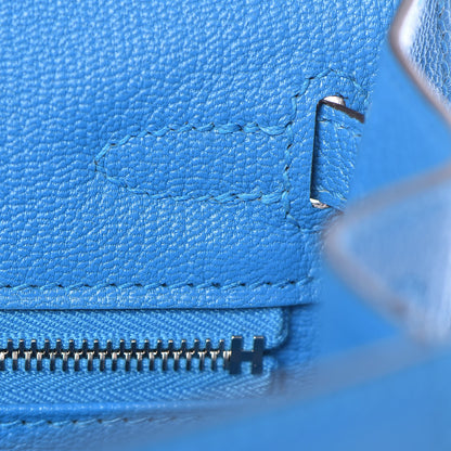 Hermes Chevre Chandra Kelly Sellier 25 Bleu Zanzibar 28 of 41