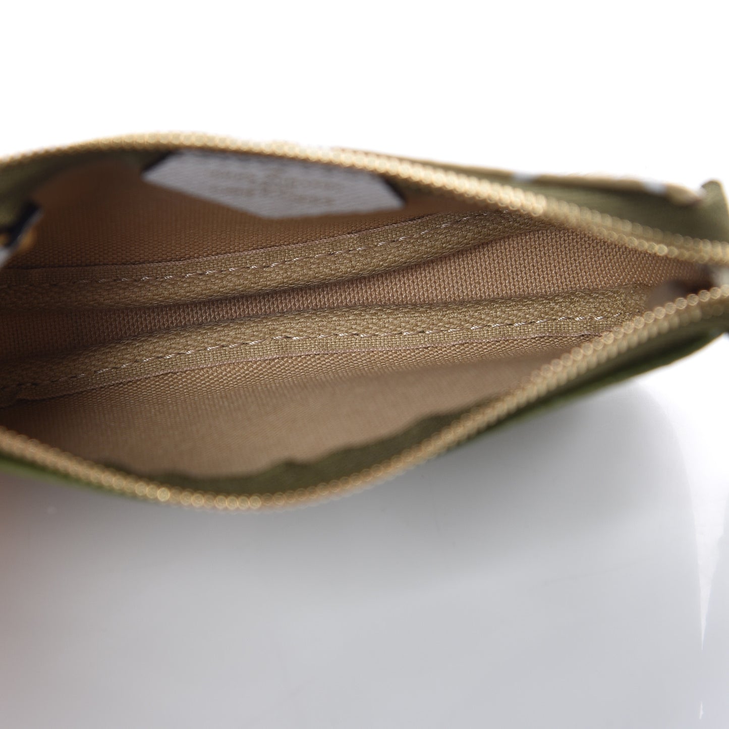 Monogram Giant Micro Pochette Accessories Kaki White