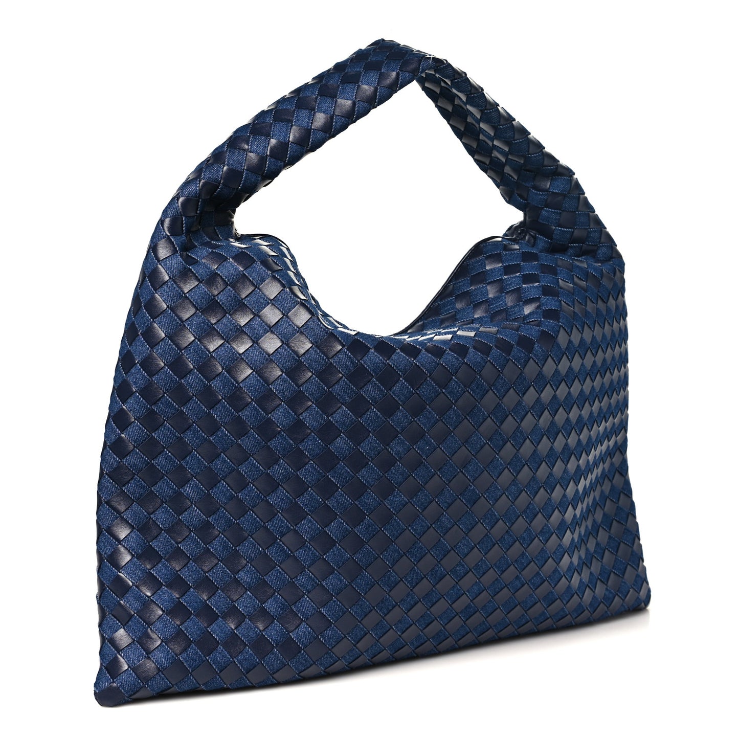 Denim Nappa Intrecciato Large Hop Abyss Indigo