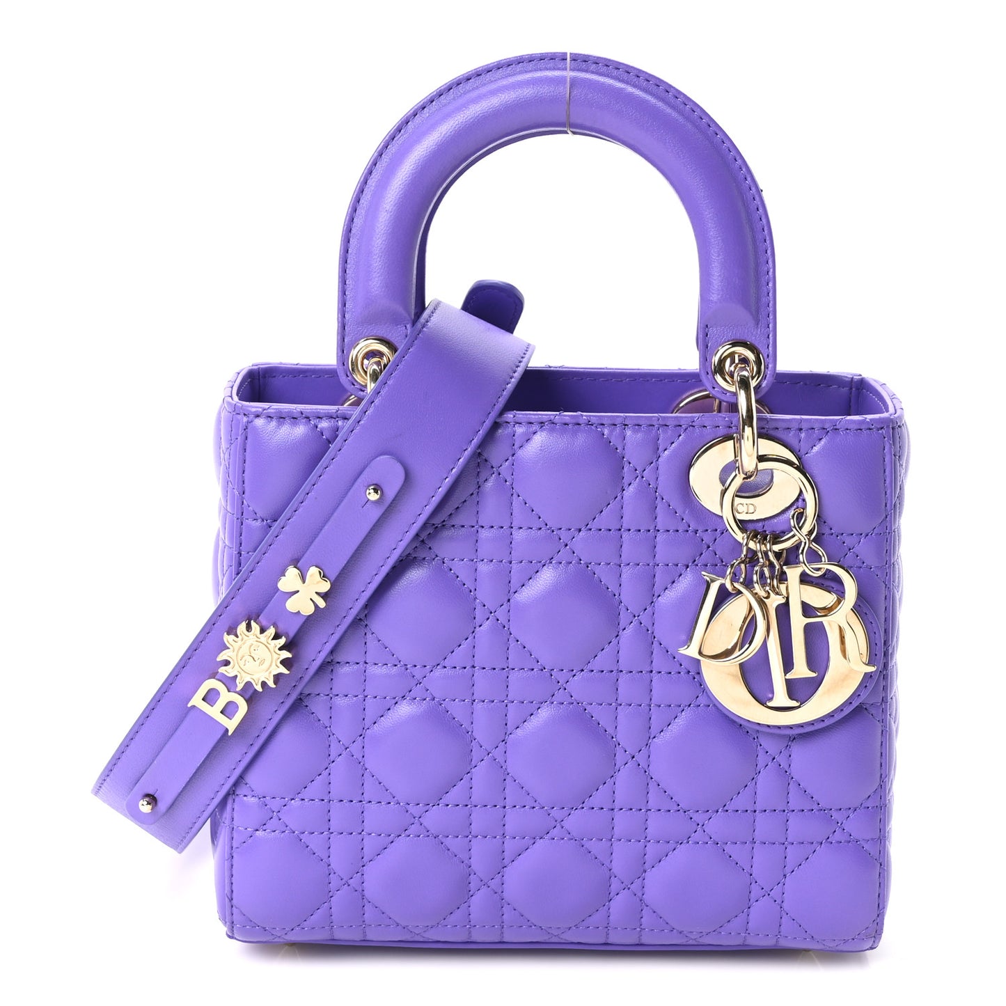 Lambskin Cannage Small My ABCDior Lady Dior Purple