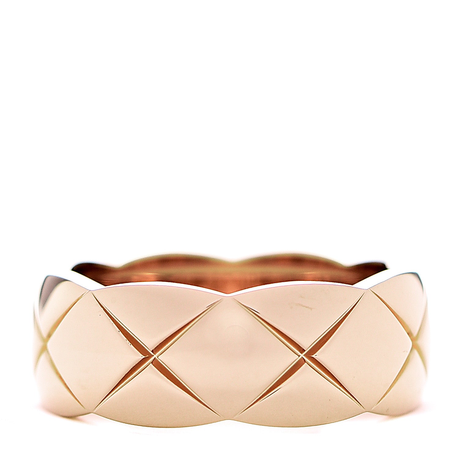 Chanel 18K Beige Gold Small Coco Crush Ring 47 4 1 of 6