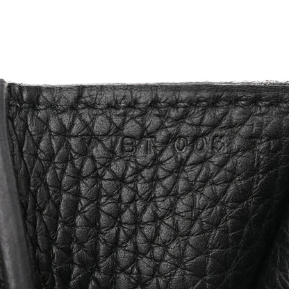 Hermes Taurillon Clemence Halzan 31 GM Black 7 of 10