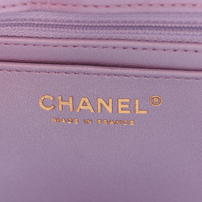 Chanel Glittered Aged Calfskin Quilted Mini 2.55 Reissue Flap Lilac 6 of 11