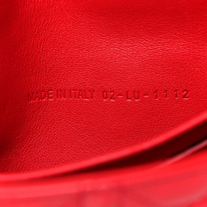 Christian Dior Patent Cannage New Lock Pouch Red 6 of 12