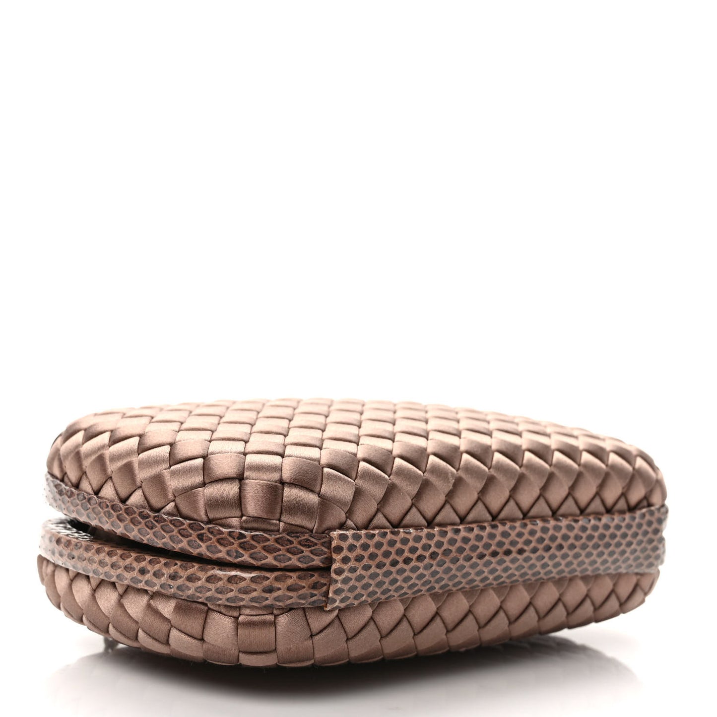 Satin Intreccio Impero Ayers Knot Clutch Blush