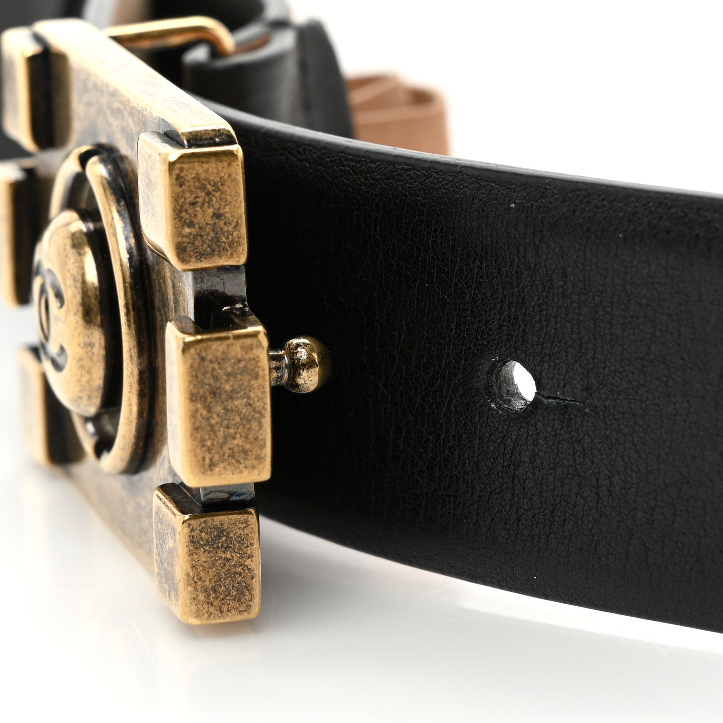 Calfskin CC Boy Belt Black