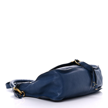 Chloe Calfskin Medium Marcie Satchel Royal Navy 4 of 19