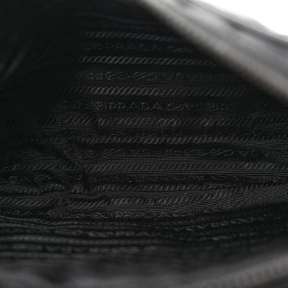Prada Re-Nylon Saffiano Pocket Single Snap Buckle Shoulder Bag Black 5 of 9