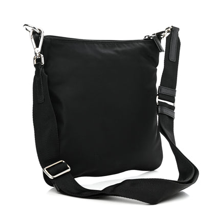 Prada Nylon Saffiano Flat Messenger Bag Black 3 of 10