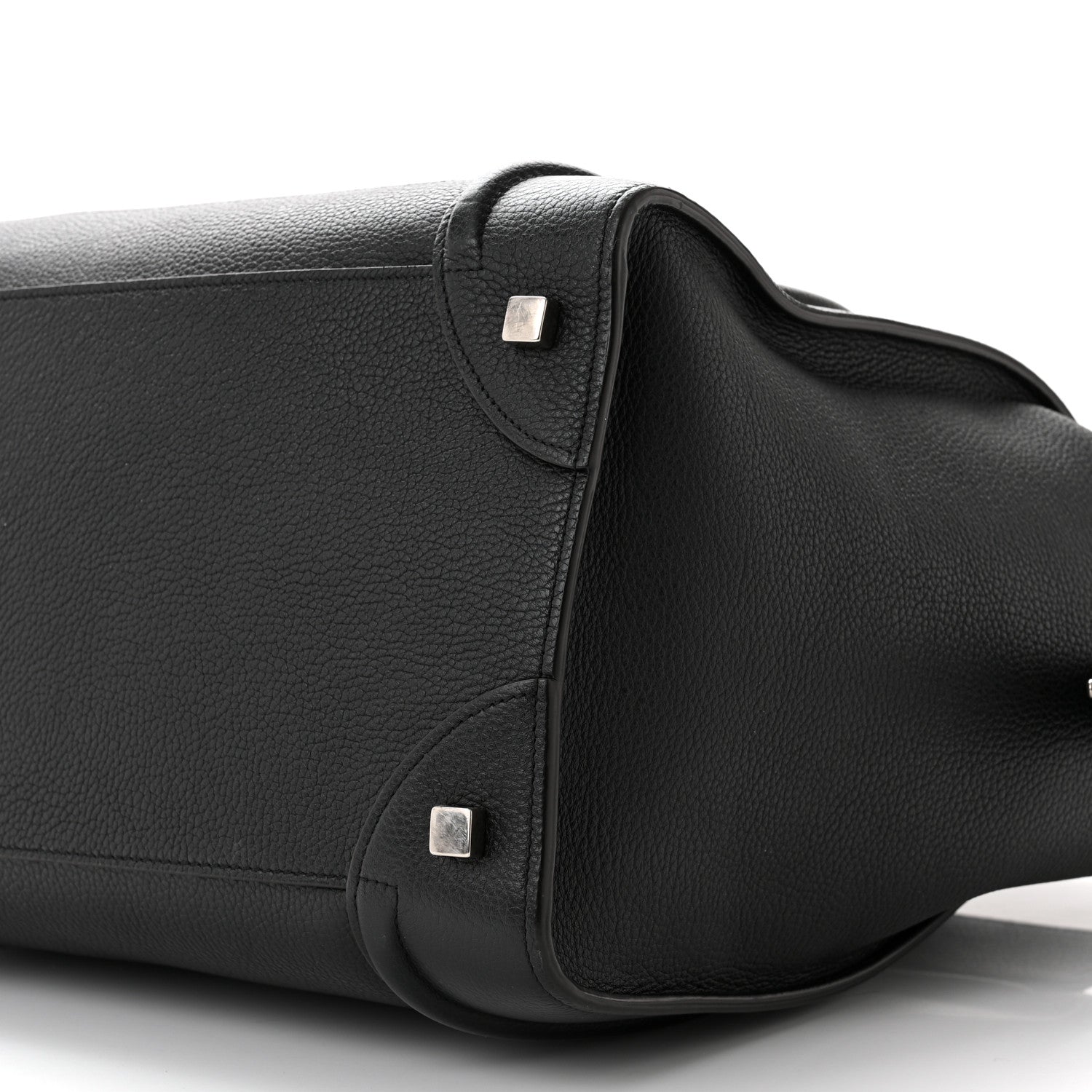 Celine Drummed Calfskin Mini Luggage Black 9 of 11