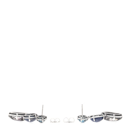 David Yurman Sterling Silver Multi Gemstone Chatelaine Drop Earrings 3 of 4