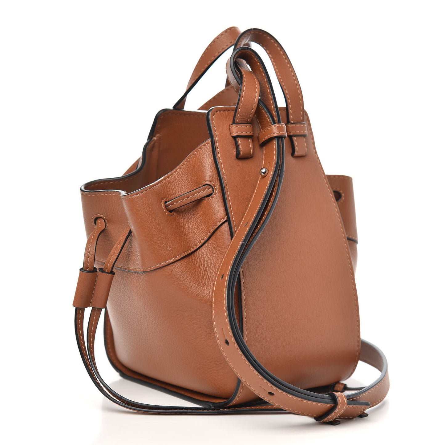 Calfskin Mini Hammock Shoulder Bag Tan