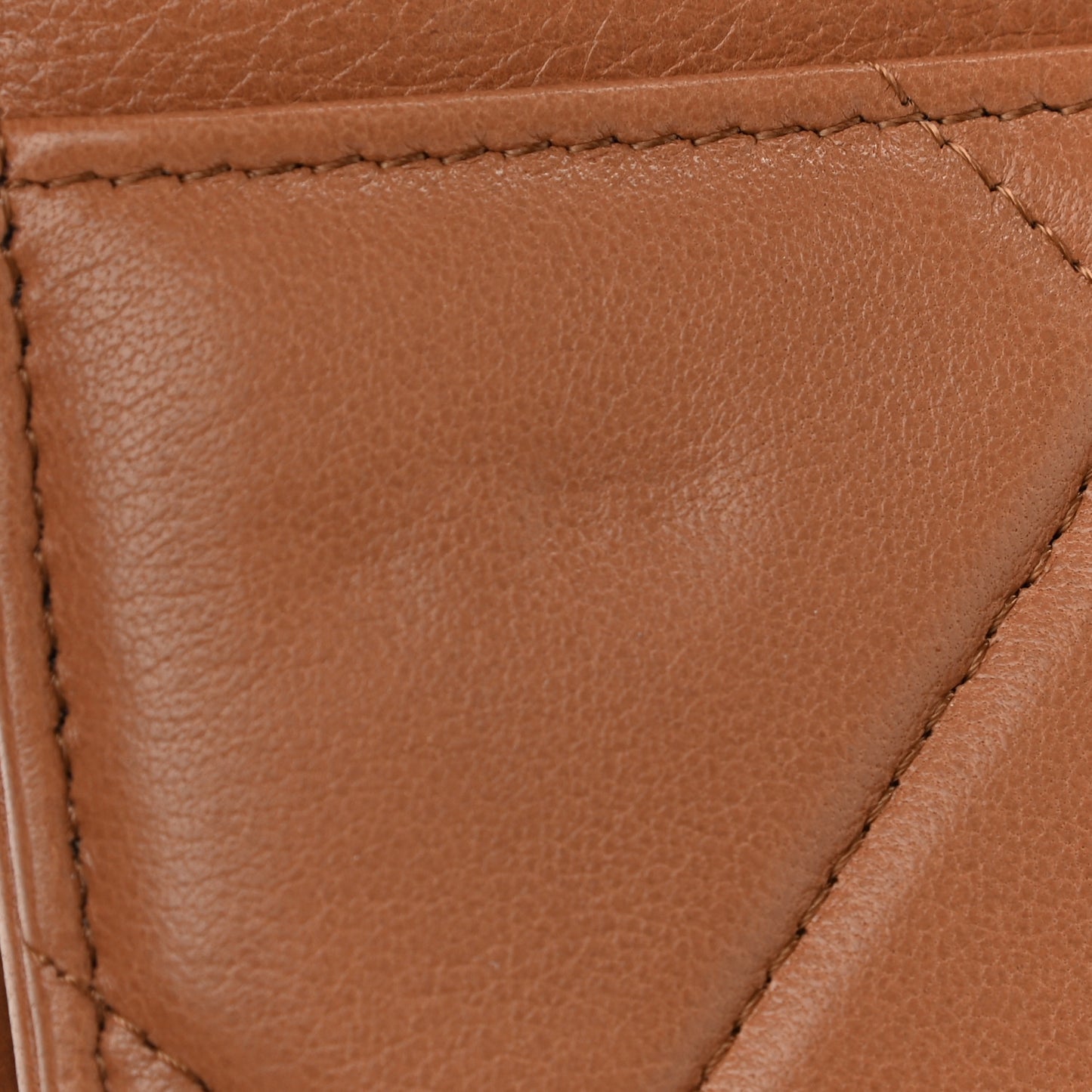 Lambskin Quilted Chanel 19 Wallet On Chain WOC Brown